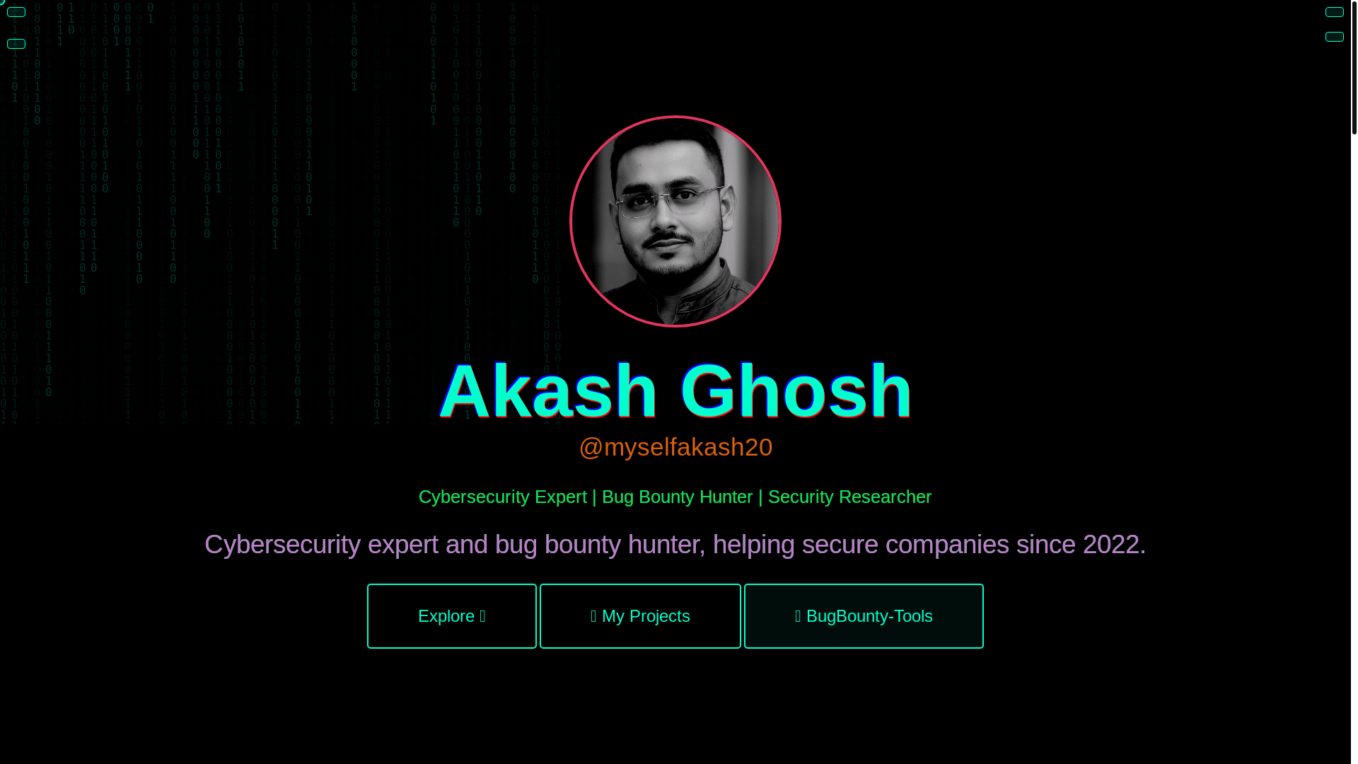 website screenshot of https://myselfakash20.pages.dev/