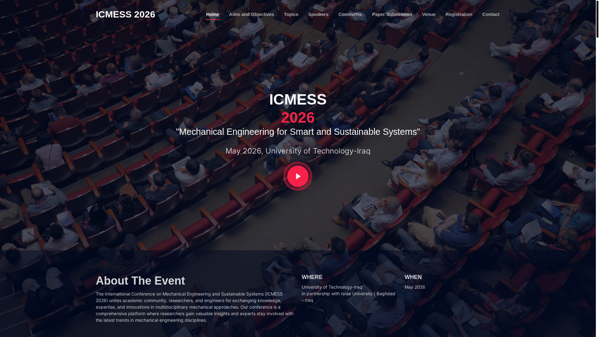 website screenshot of https://icmess-2026.pages.dev/