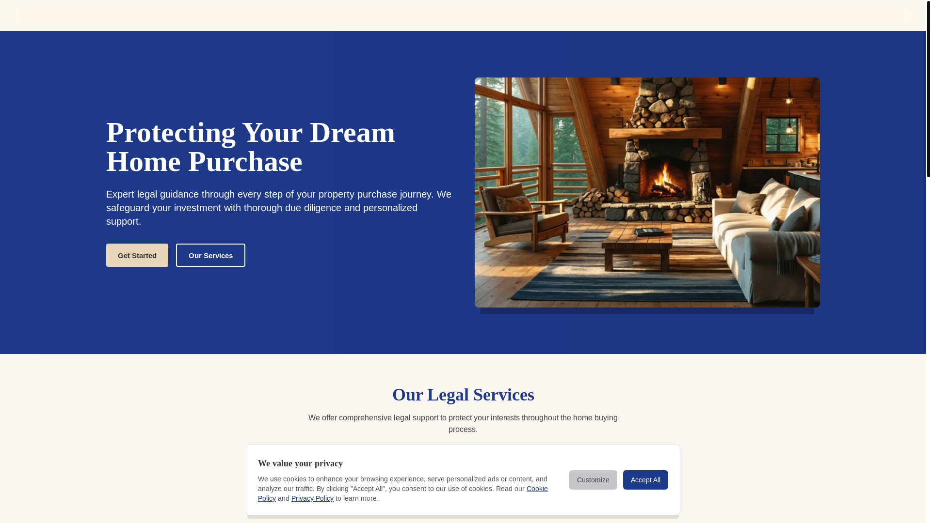 website screenshot of https://homesecurelealup.com/