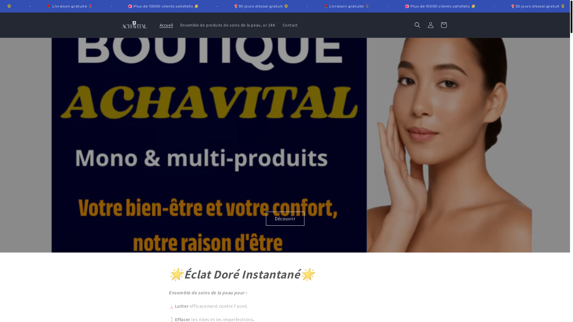 website screenshot of https://achavital.com/
