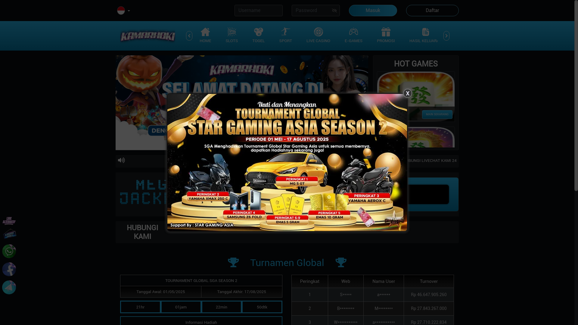 website screenshot of https://kamarhokipear.store/