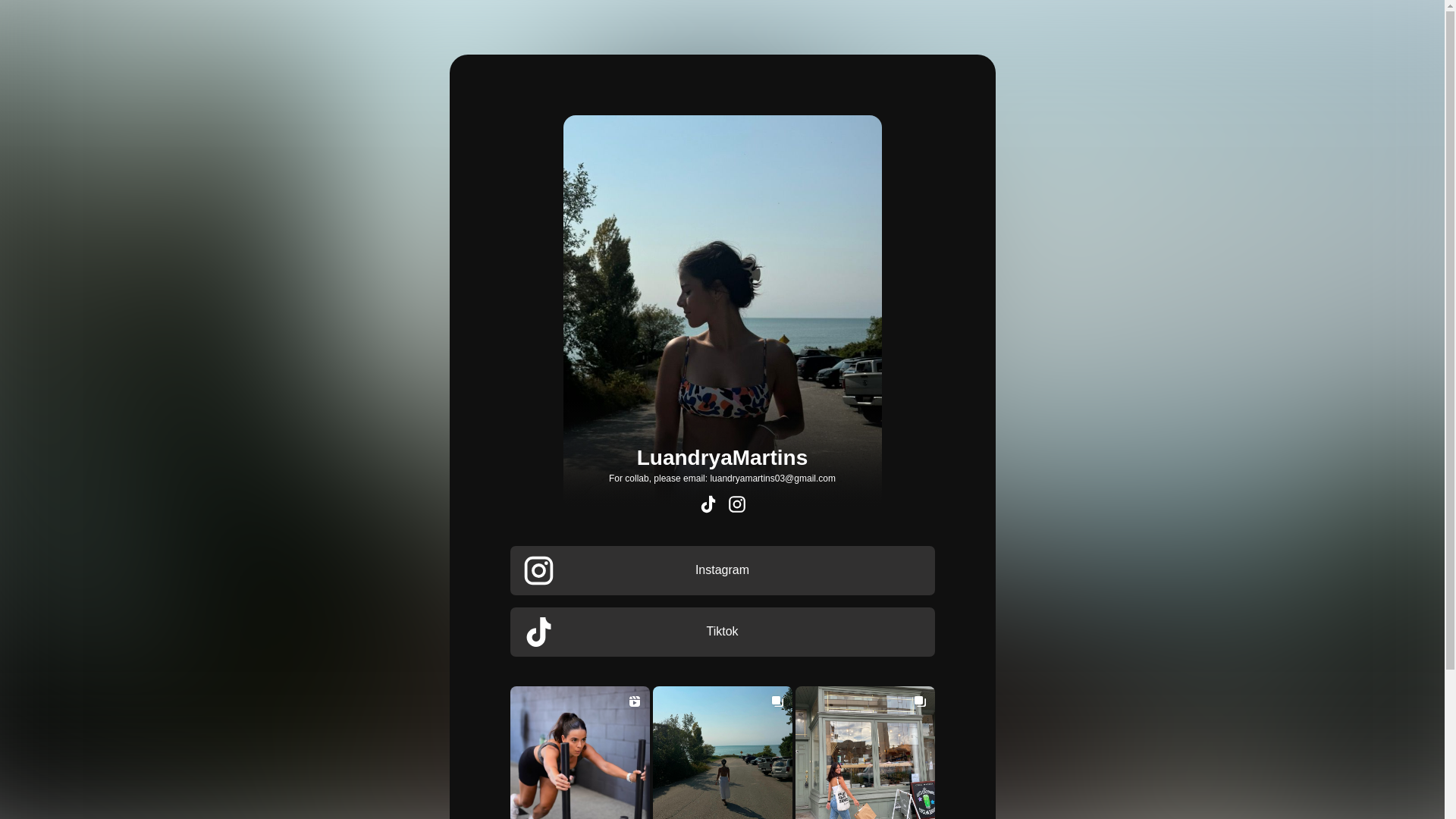 website screenshot of https://luandrya.bio/