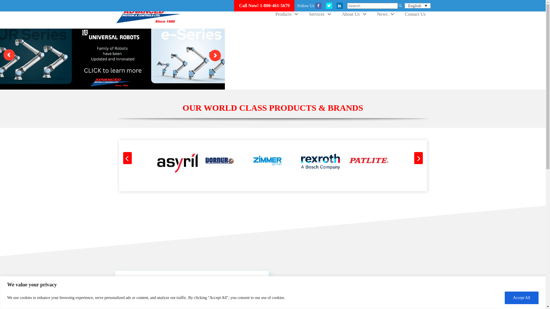 website screenshot of https://advancedmotion.world/