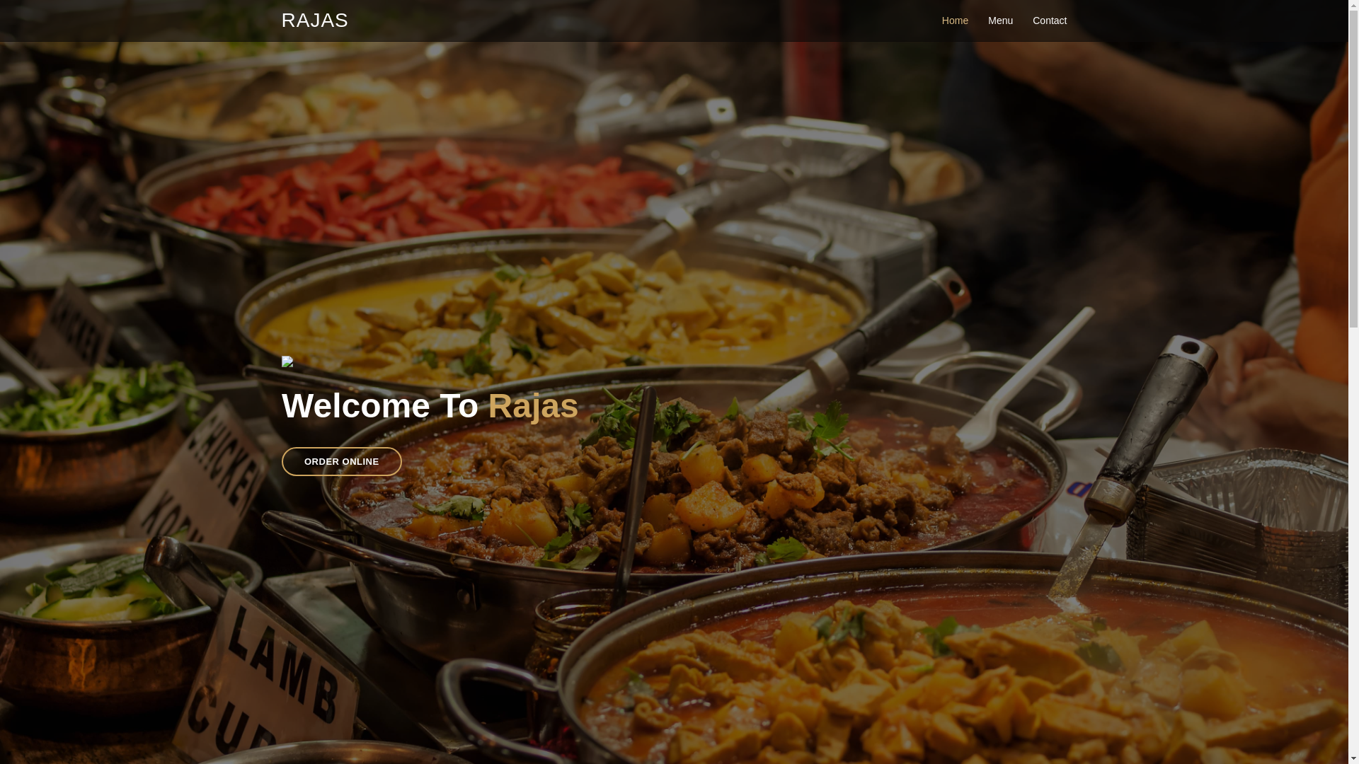 website screenshot of https://rajasol16.com/