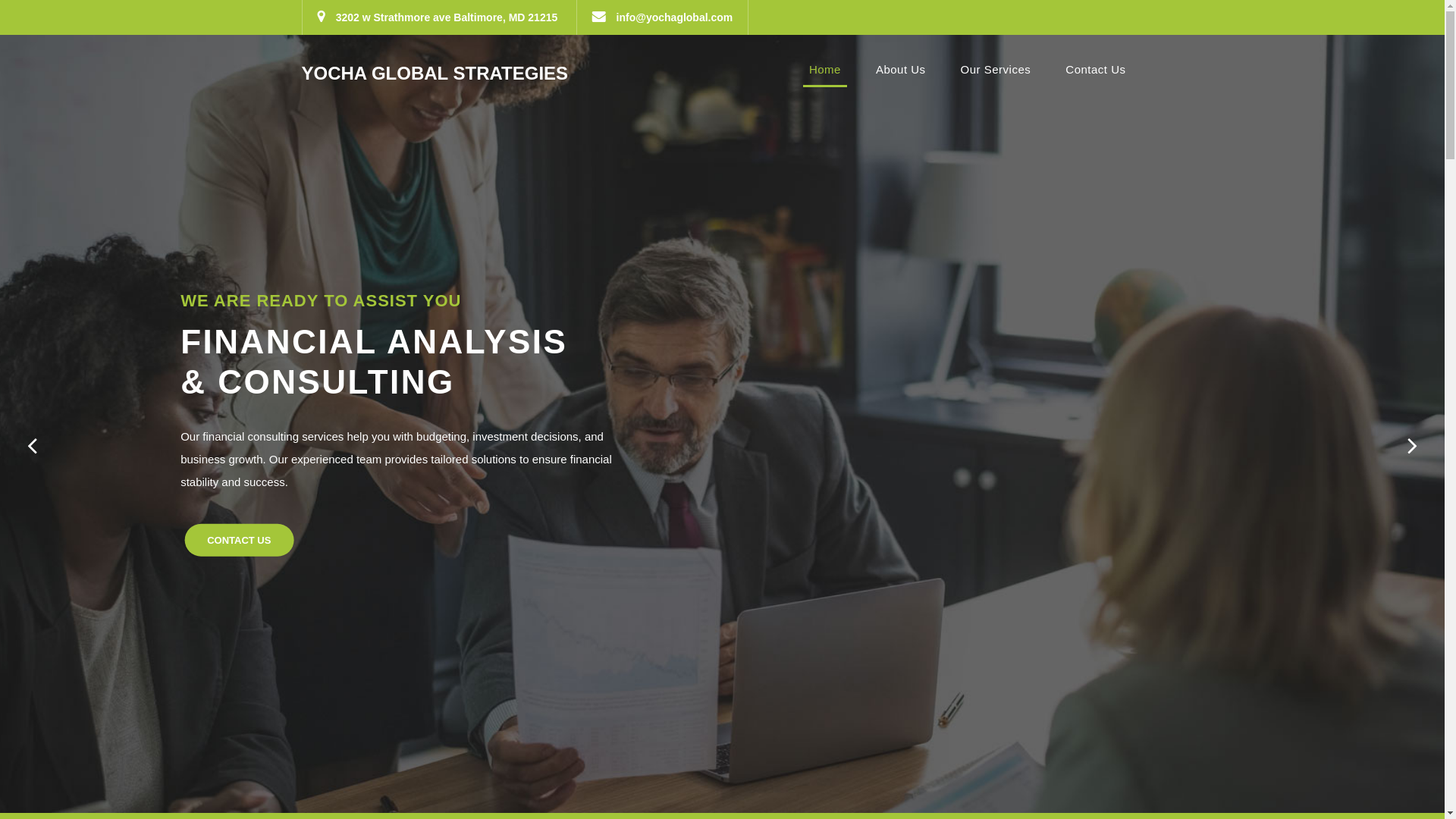 website screenshot of https://yochaglobal.com/