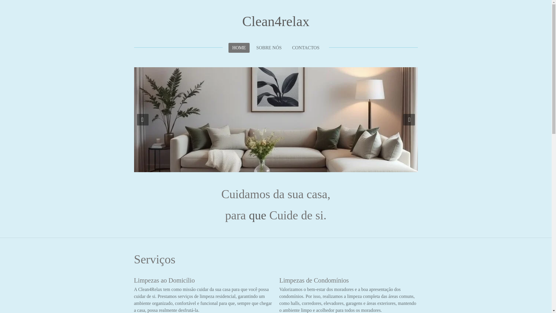 website screenshot of https://clean4relax.com/