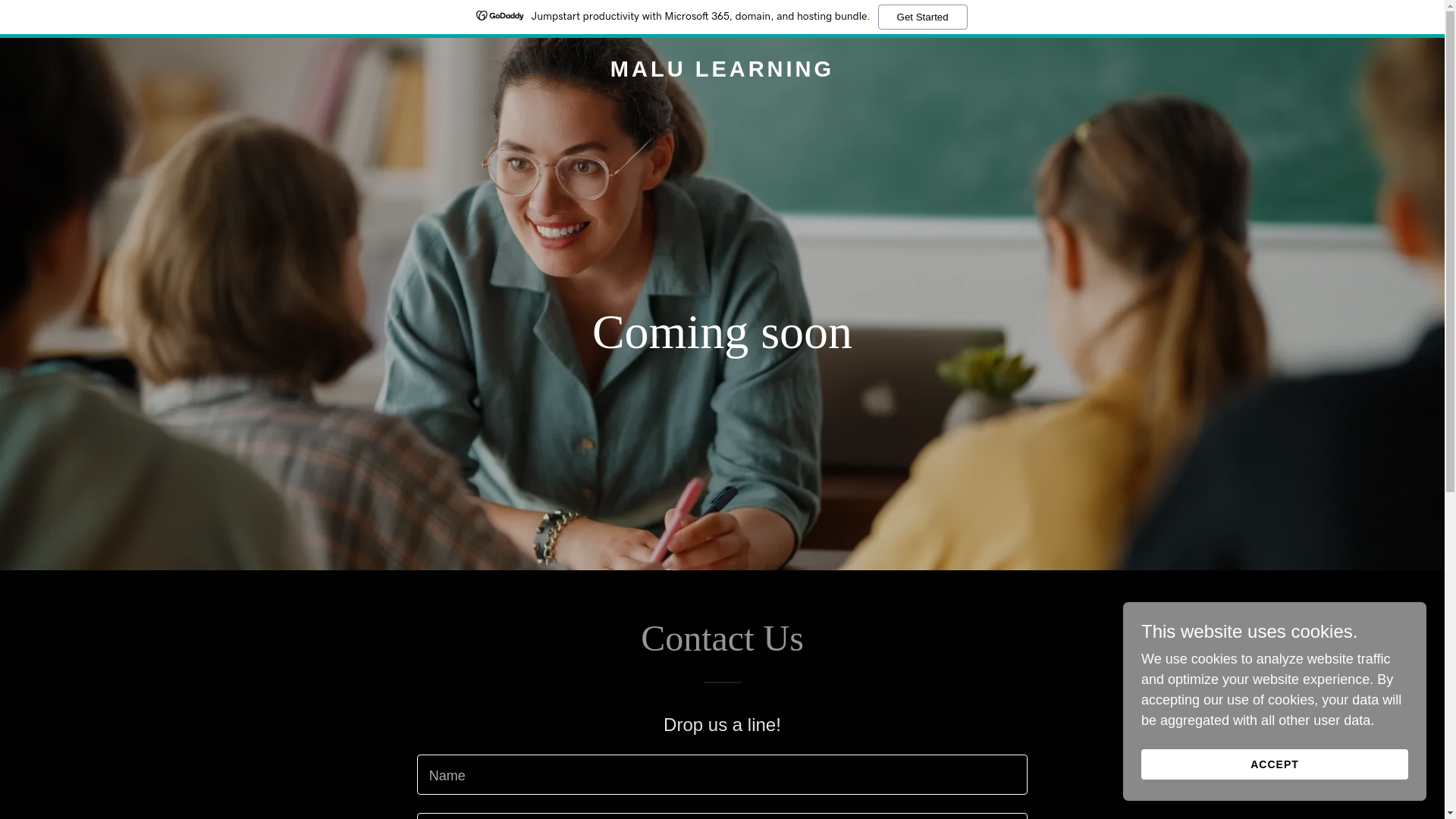website screenshot of https://malulearning.org/