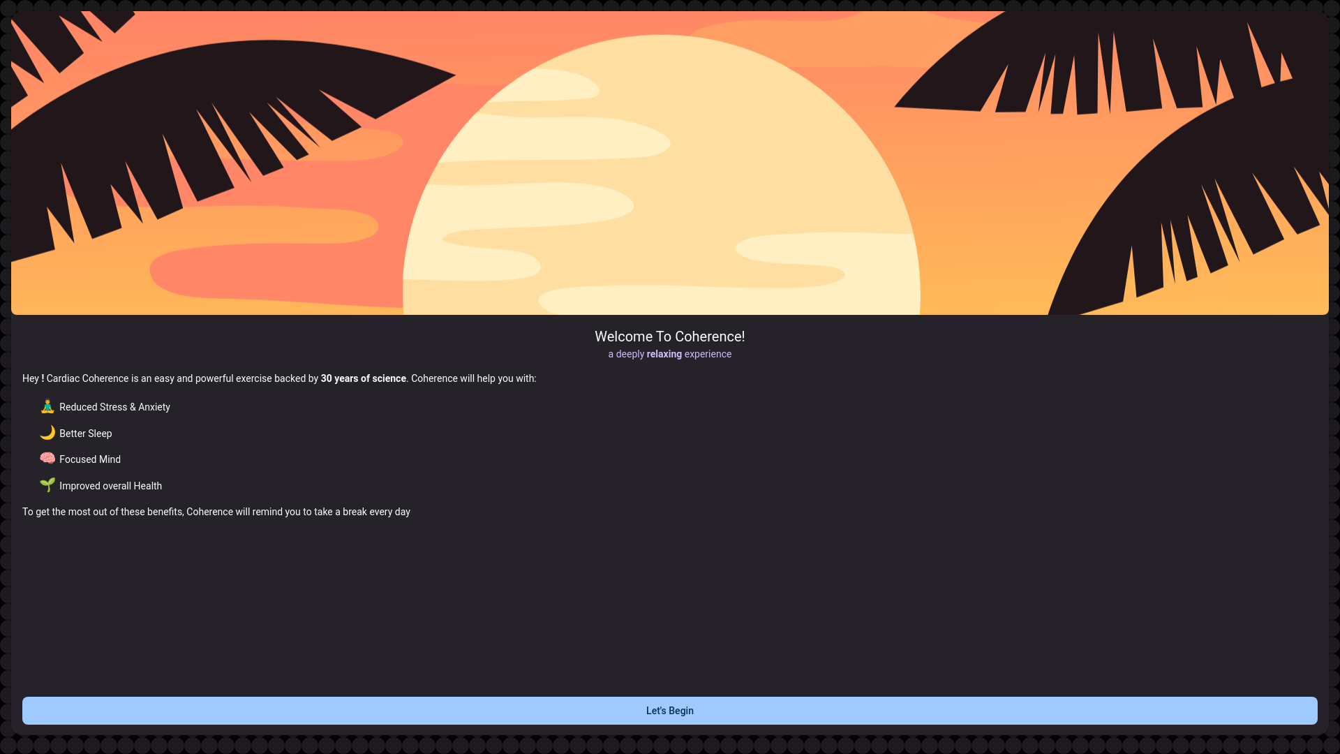 website screenshot of https://coherence.pages.dev/
