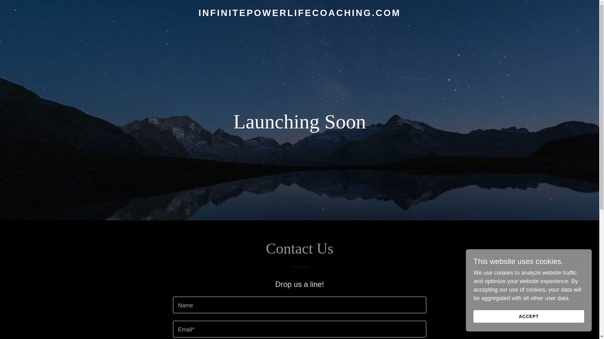 website screenshot of https://infinitepowerlifecoaching.com/