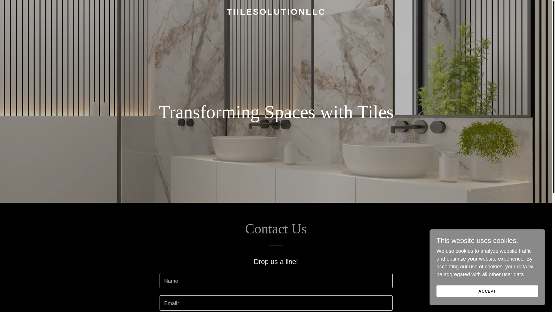 website screenshot of https://tiilesolution.com/