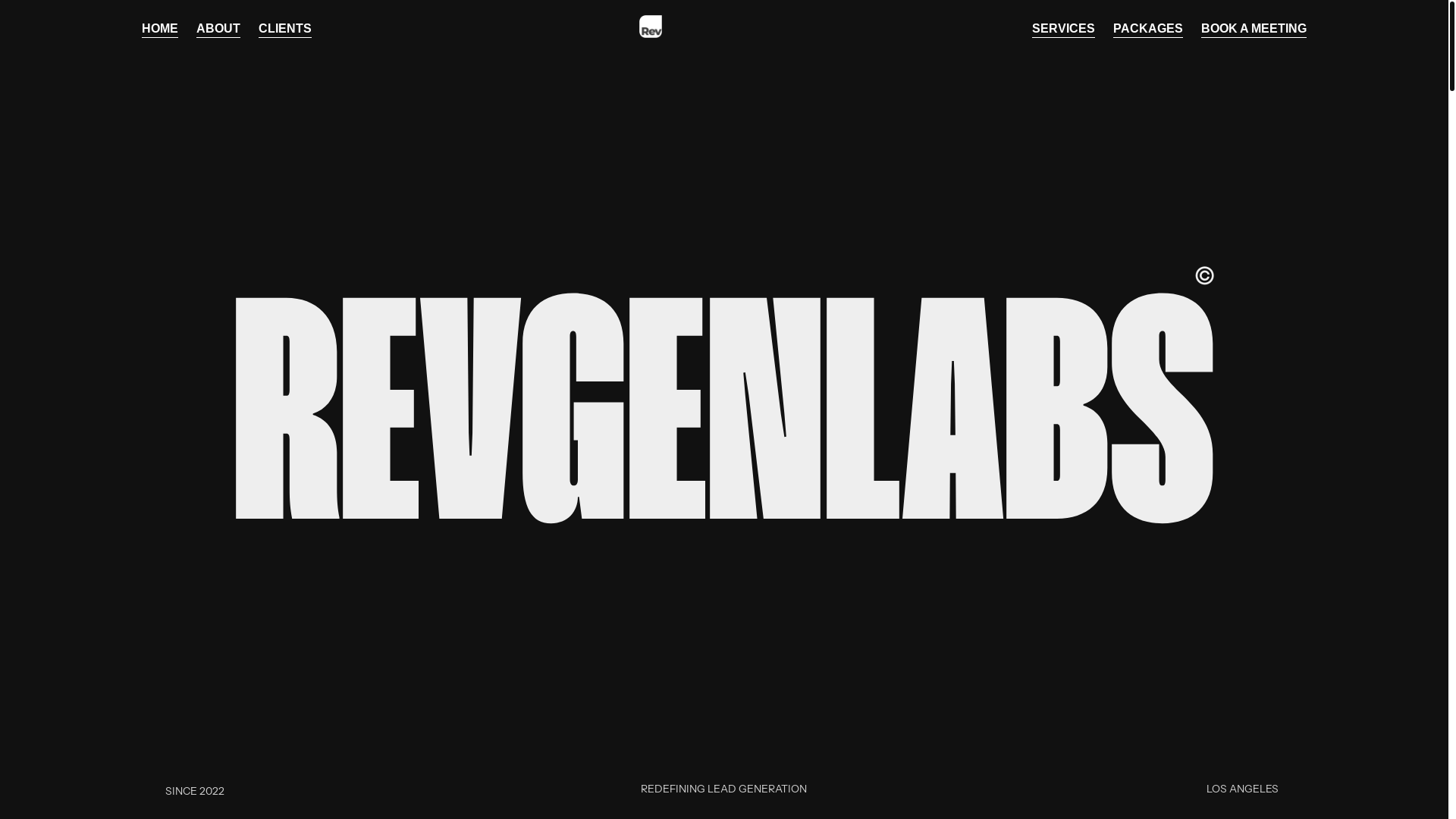 website screenshot of https://revgenfront.co/