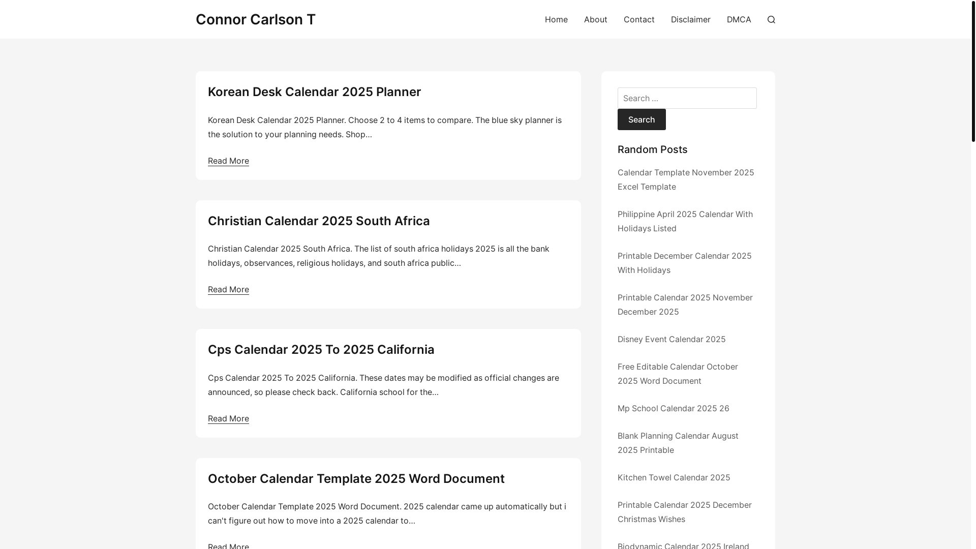 website screenshot of https://connorcarlsont.pages.dev/