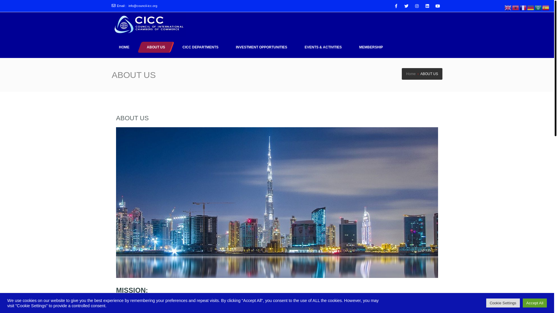 website screenshot of https://council-icc.org/about-us/
