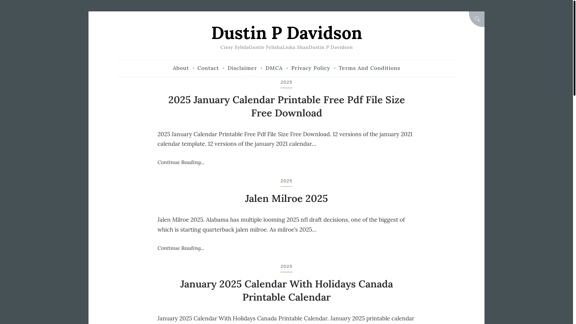 website screenshot of https://dustinpdavidsonk.pages.dev/