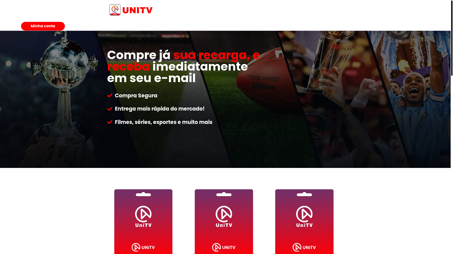 website screenshot of https://recargaunitv.pages.dev/