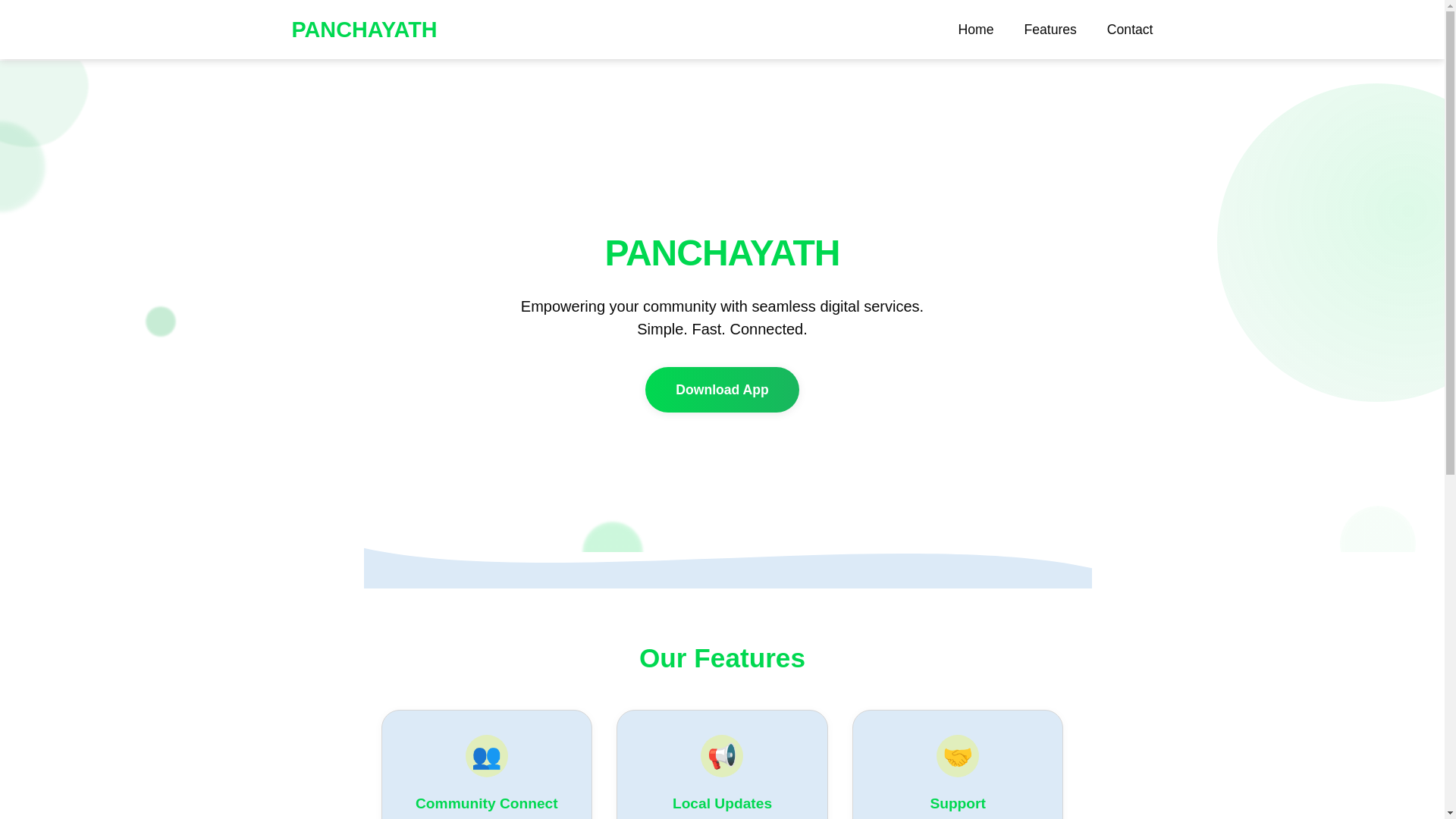 website screenshot of https://panchayath-website.pages.dev/