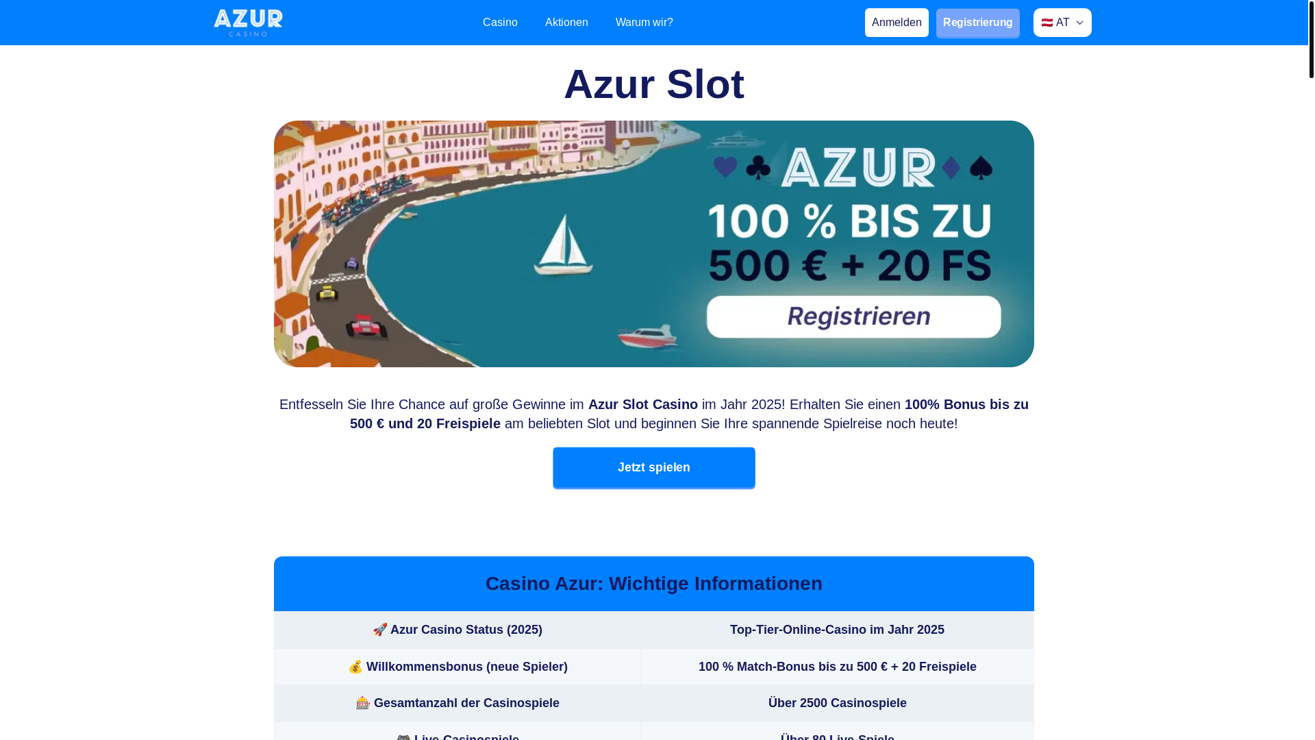 website screenshot of https://azurslotcasino-at-9310.pages.dev/