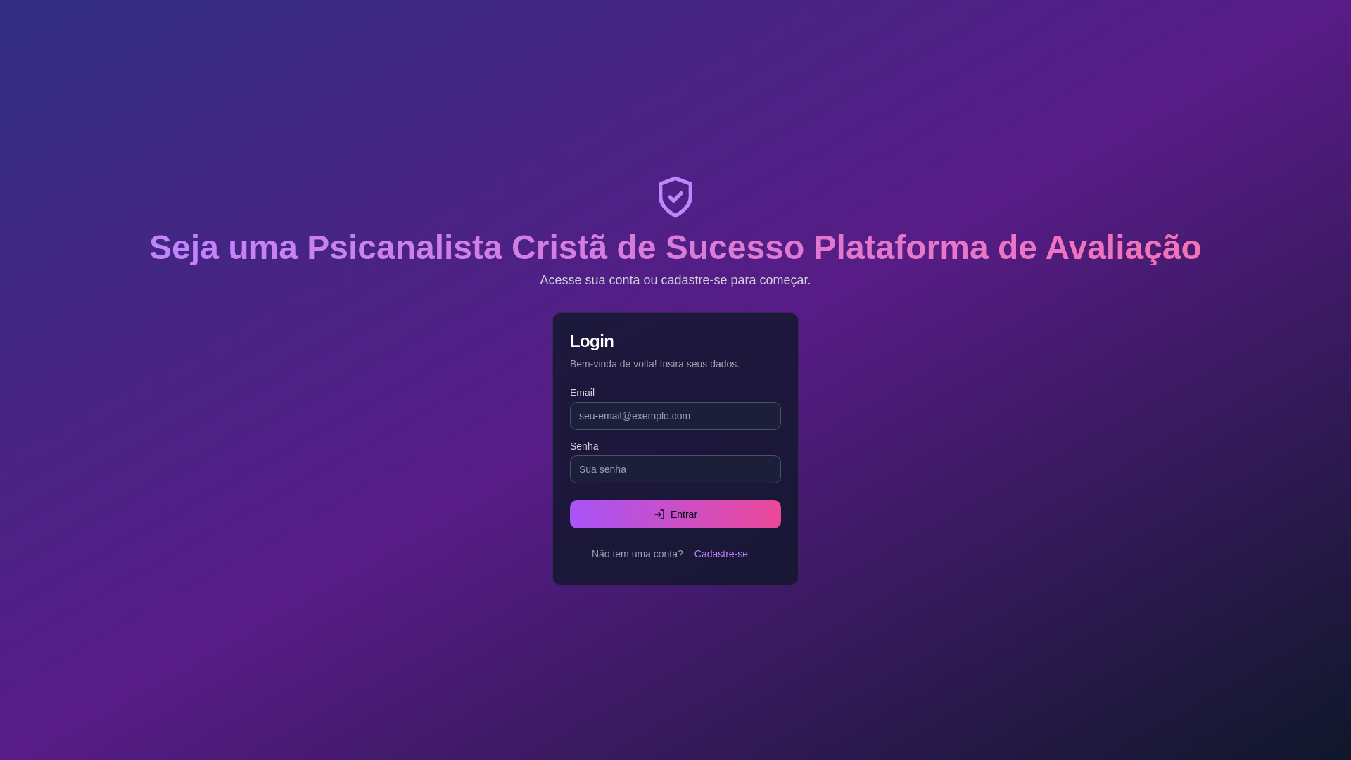 website screenshot of https://mentoriaepsicanalisecrista.com.br/