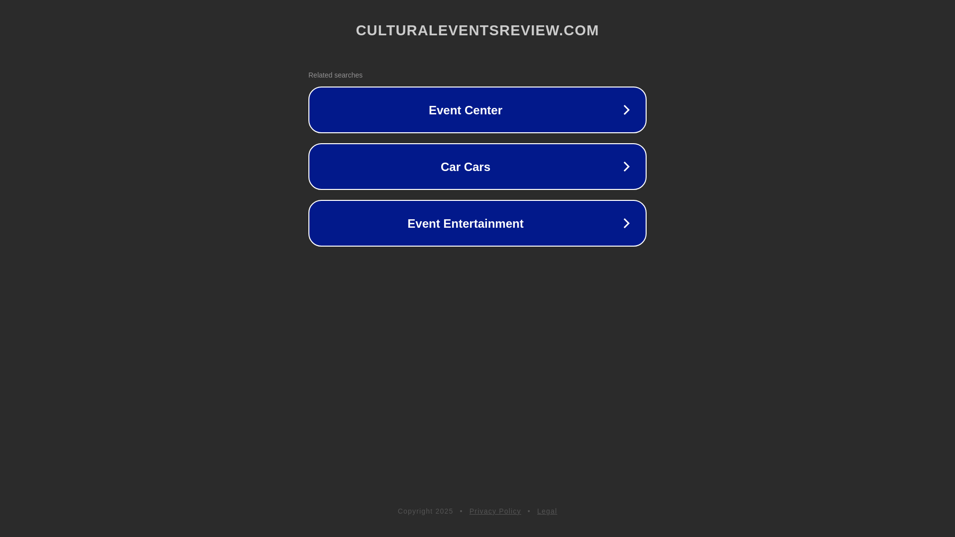 website screenshot of https://culturaleventsreview.com/