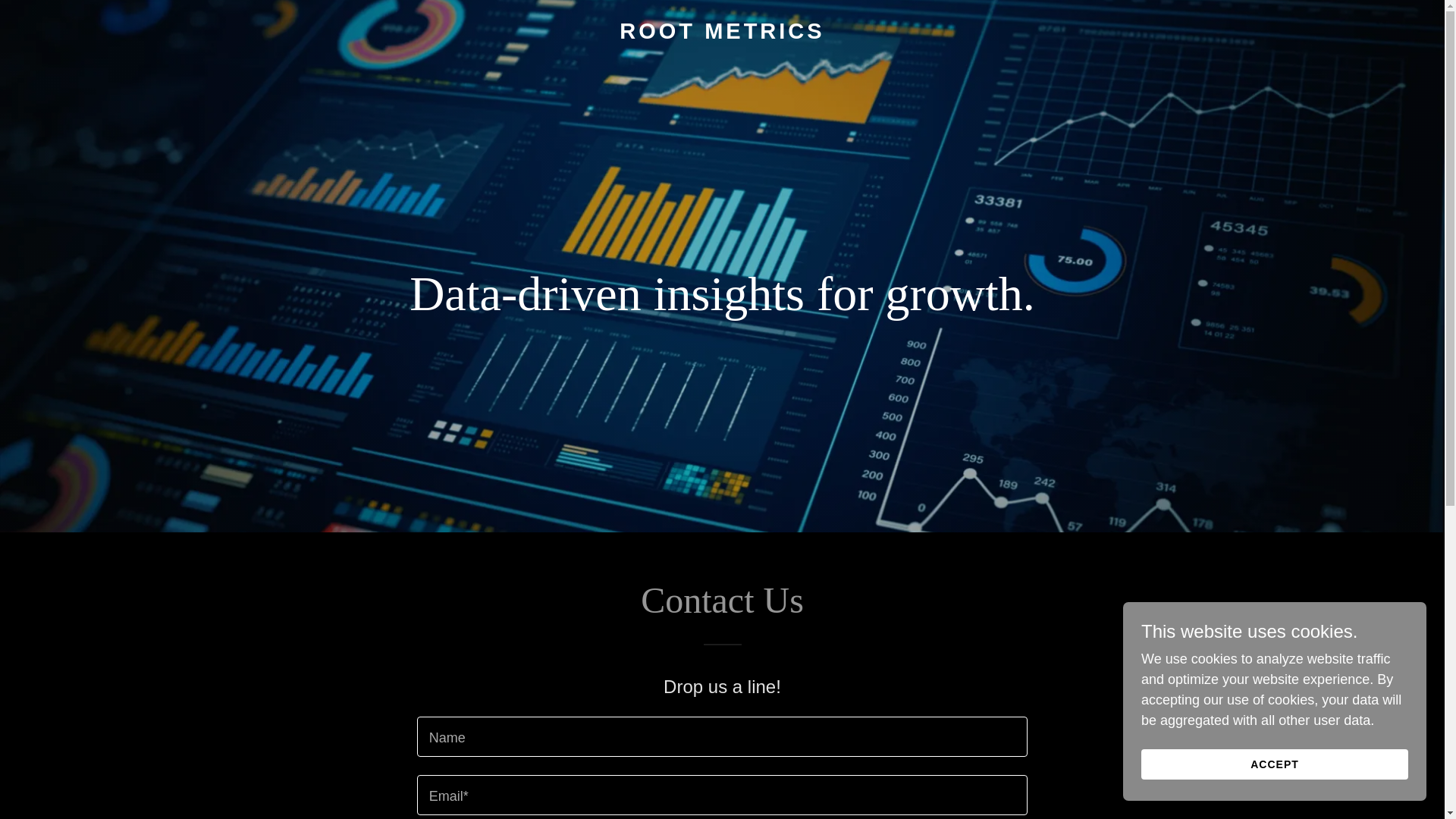 website screenshot of https://rootmetrics.io/