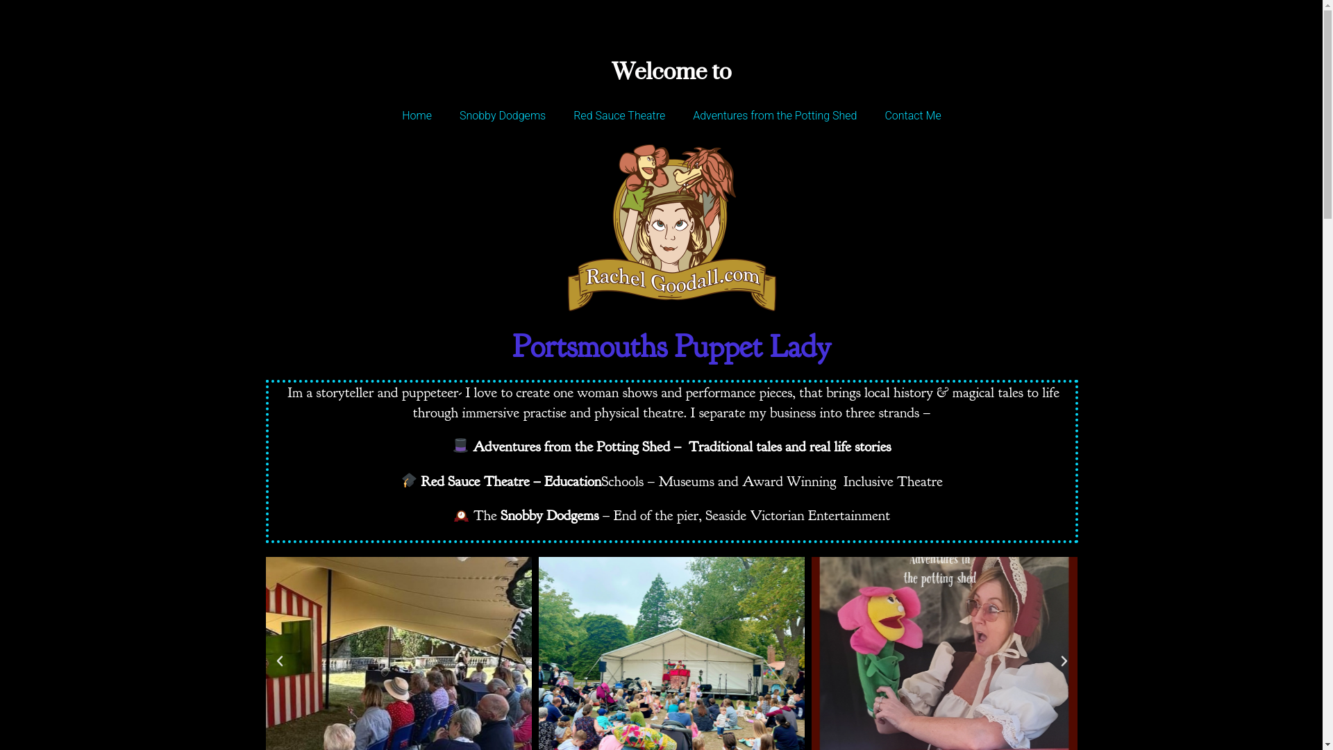 website screenshot of https://rachelgoodall.com/