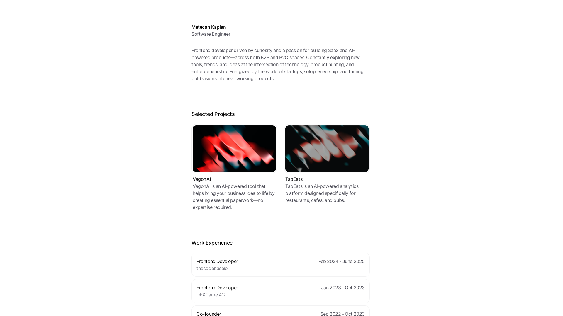 website screenshot of https://metecan.tr/