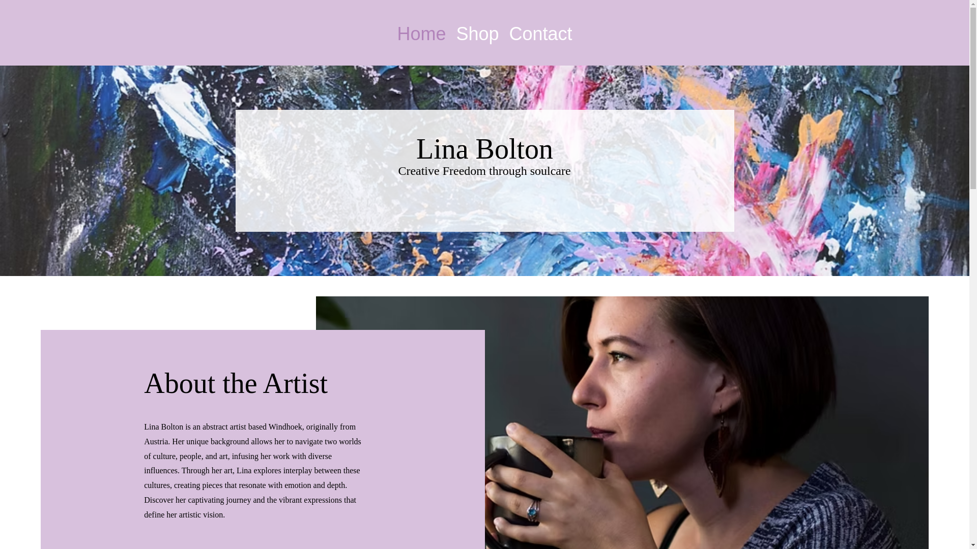 website screenshot of https://linabolton.com/