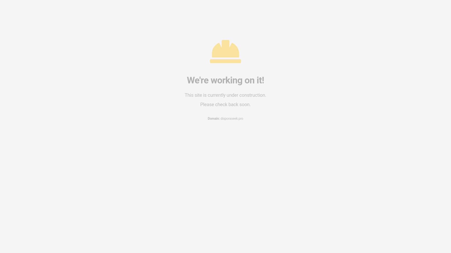 website screenshot of https://disporaseek.pro/