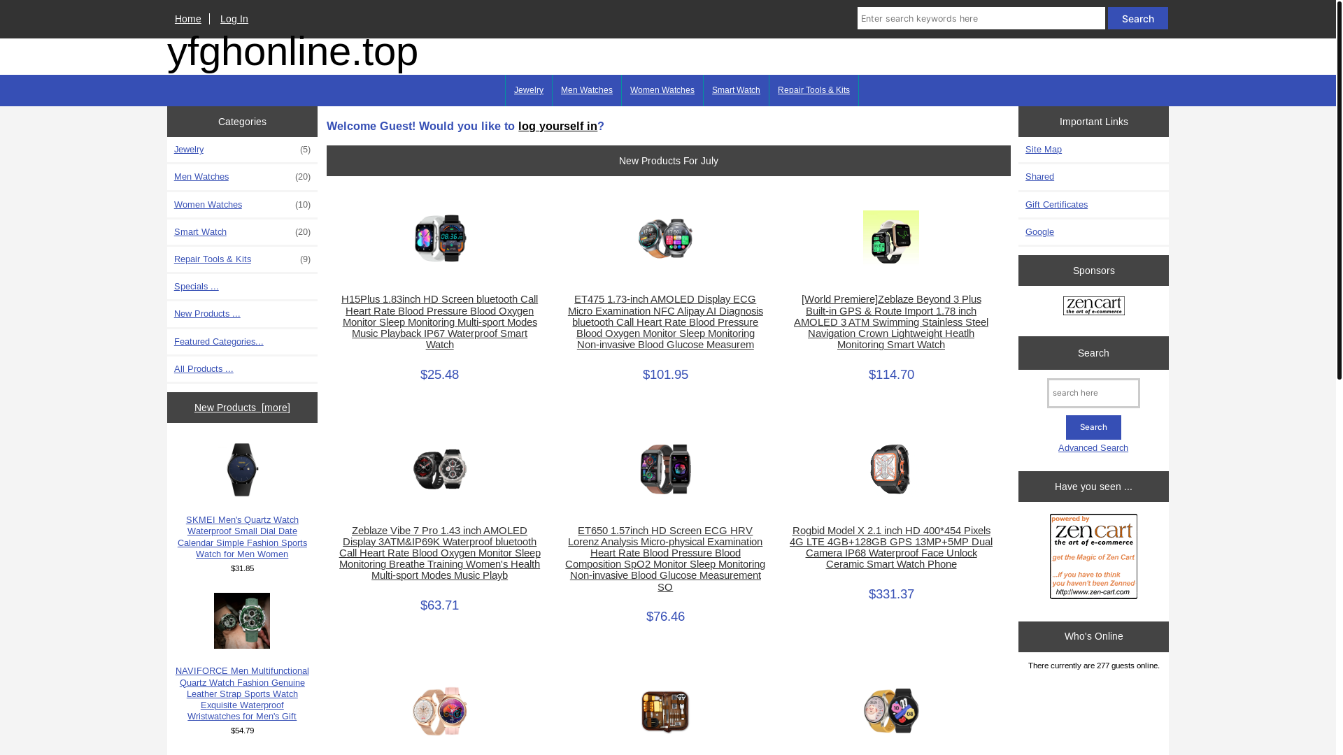 website screenshot of https://yfghonline.top/