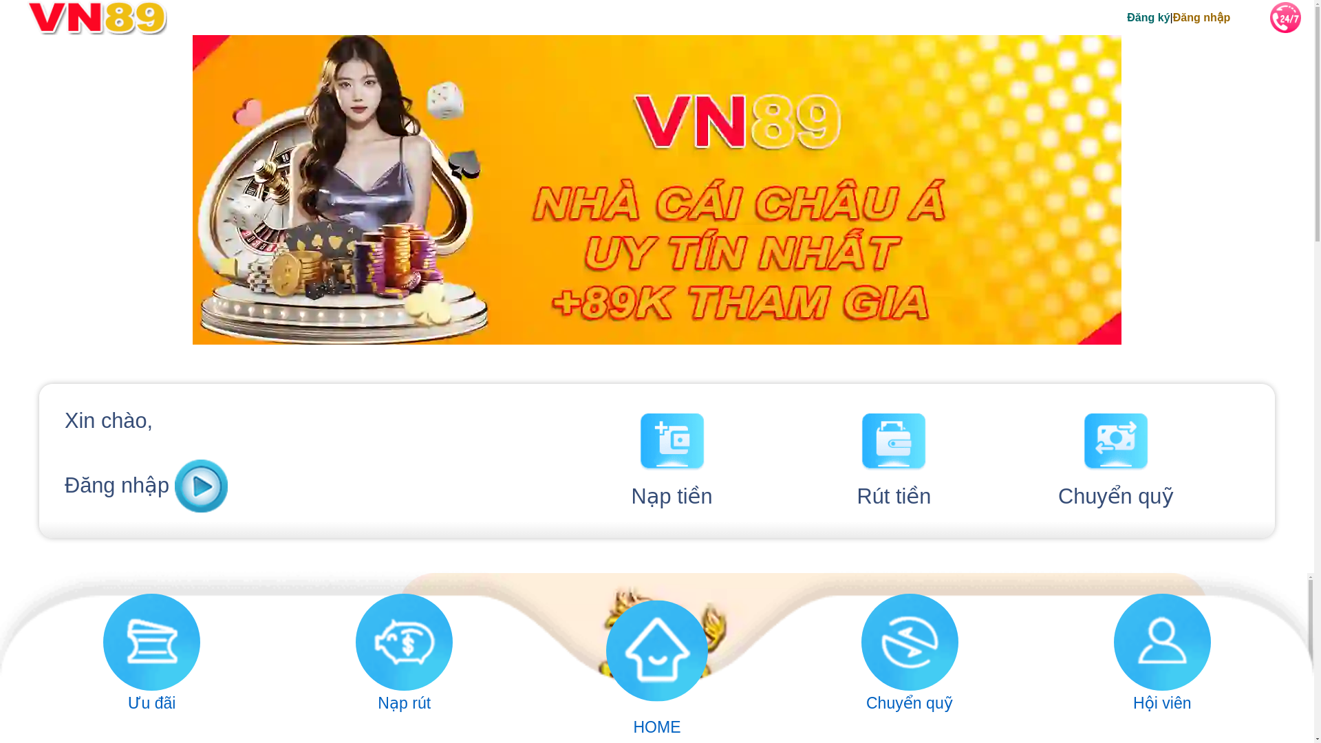 website screenshot of https://vn89.asia/