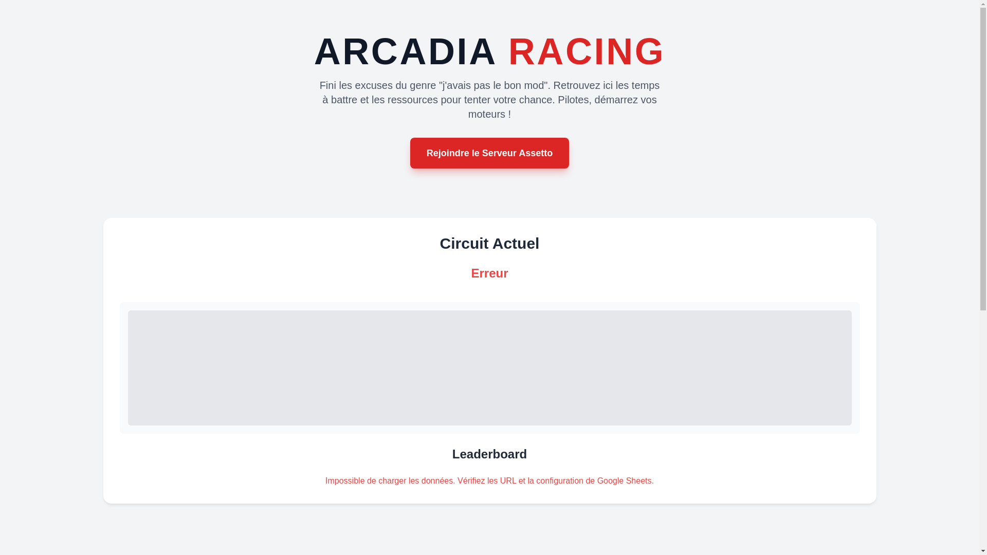 website screenshot of https://serveurassetto.pages.dev/