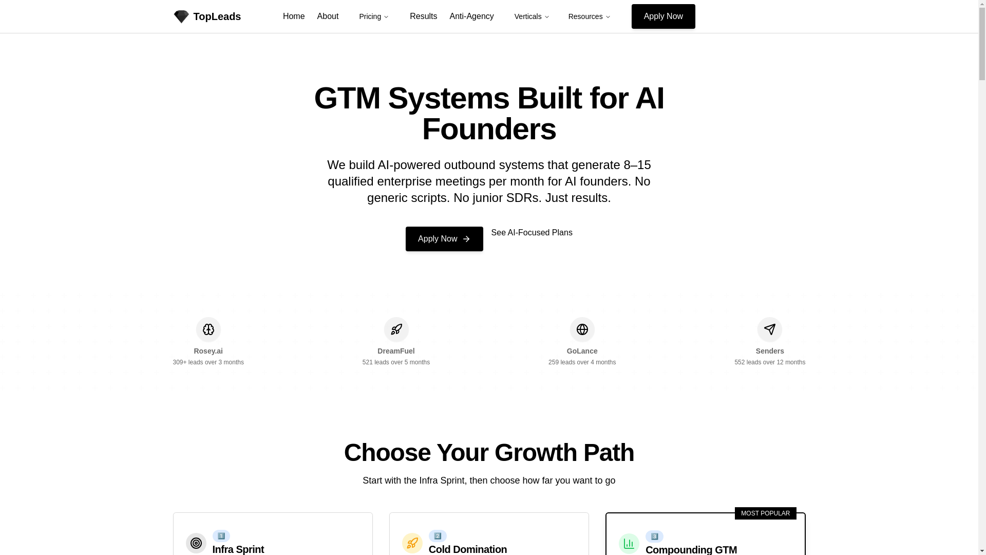website screenshot of https://bravogtm.com/