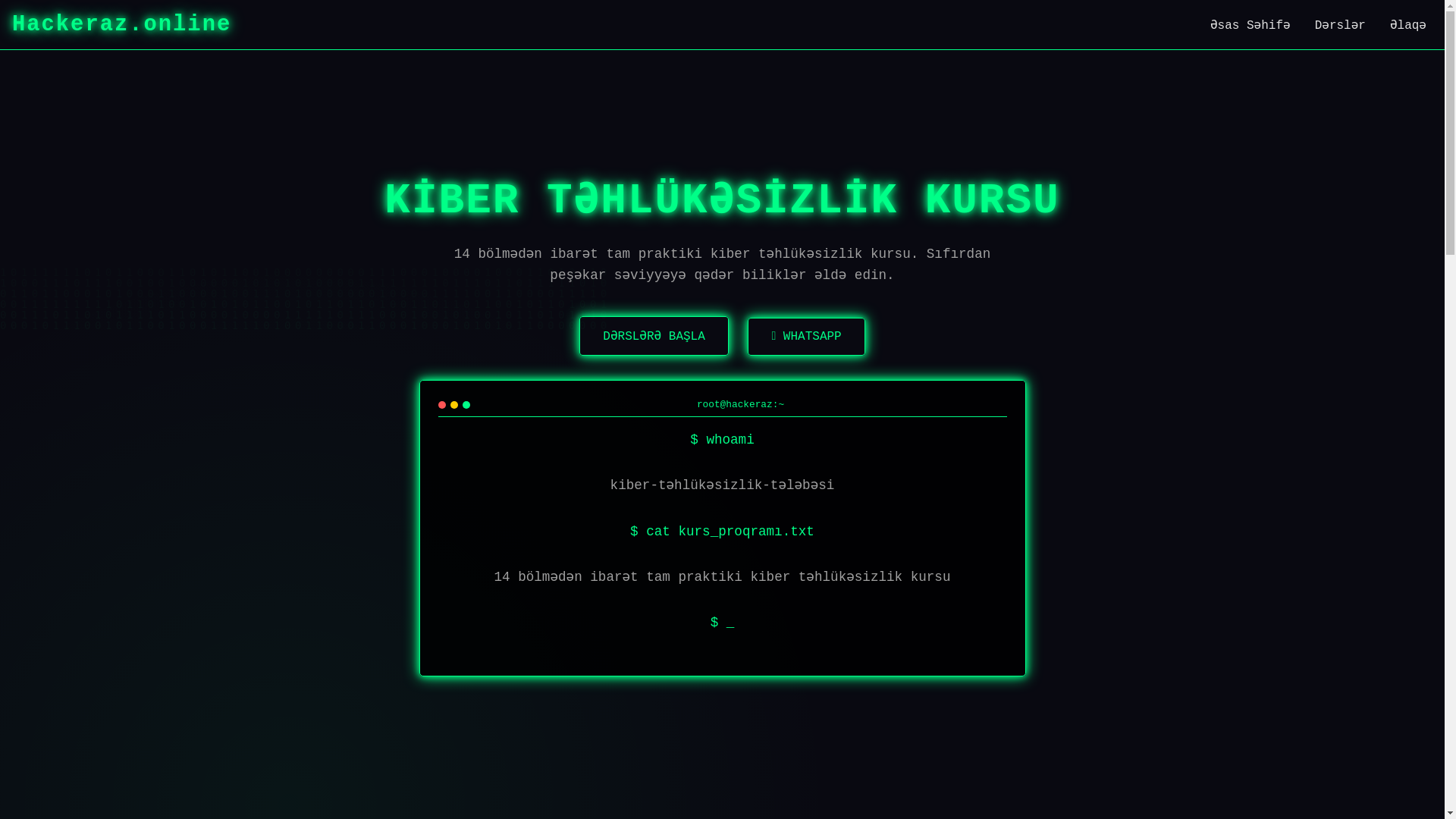 website screenshot of https://hackeraz.pages.dev/