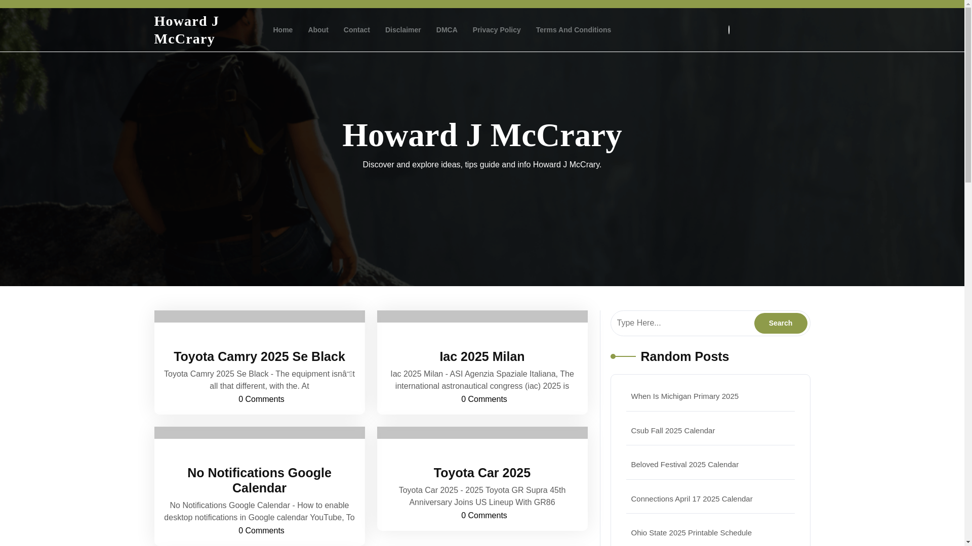 website screenshot of https://howardjmccrarye.pages.dev/