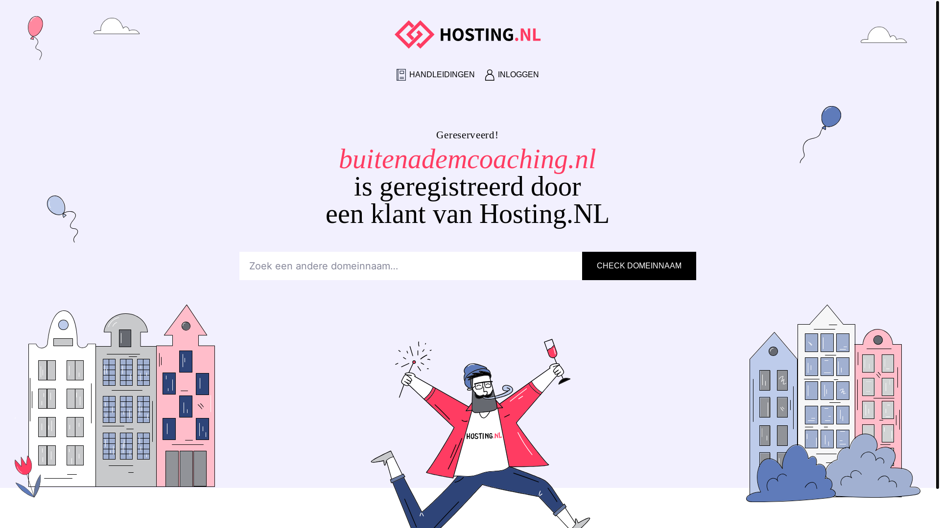 website screenshot of https://buitenademcoaching.nl/
