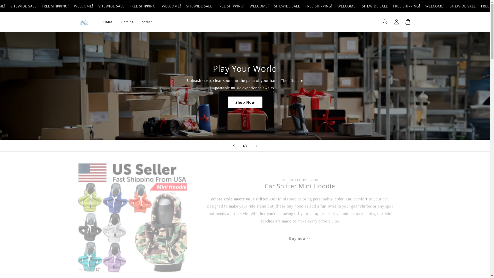 website screenshot of https://thecollectiveshopco.store/