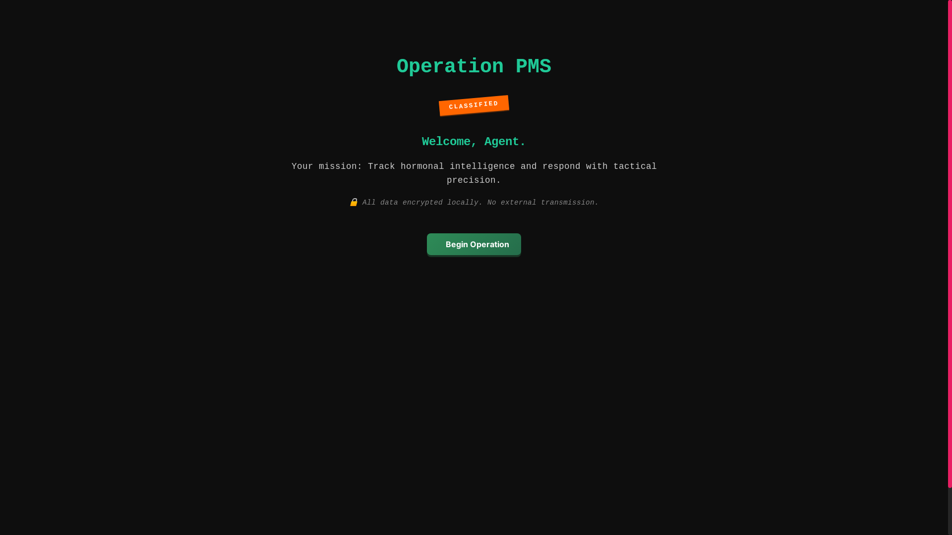 website screenshot of https://operationpms.com/