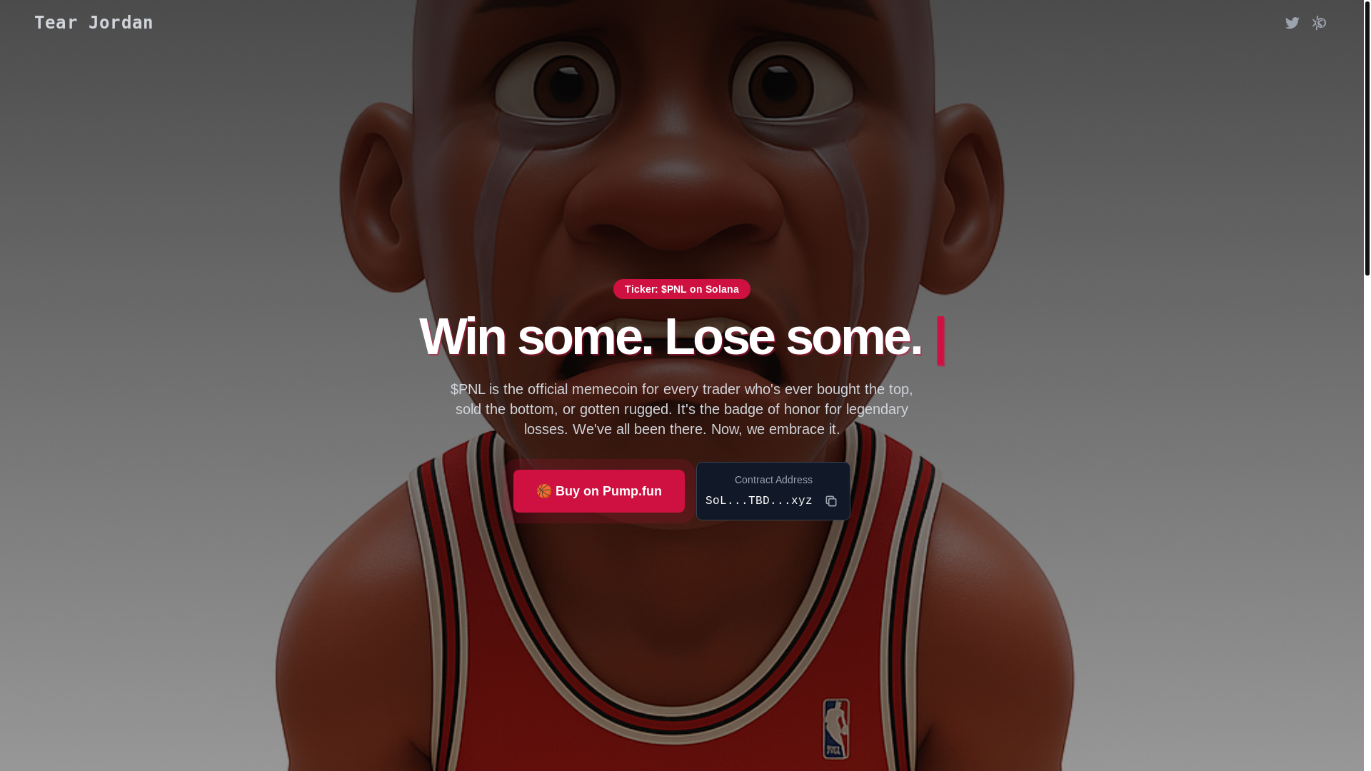 website screenshot of https://tearjordan.com/