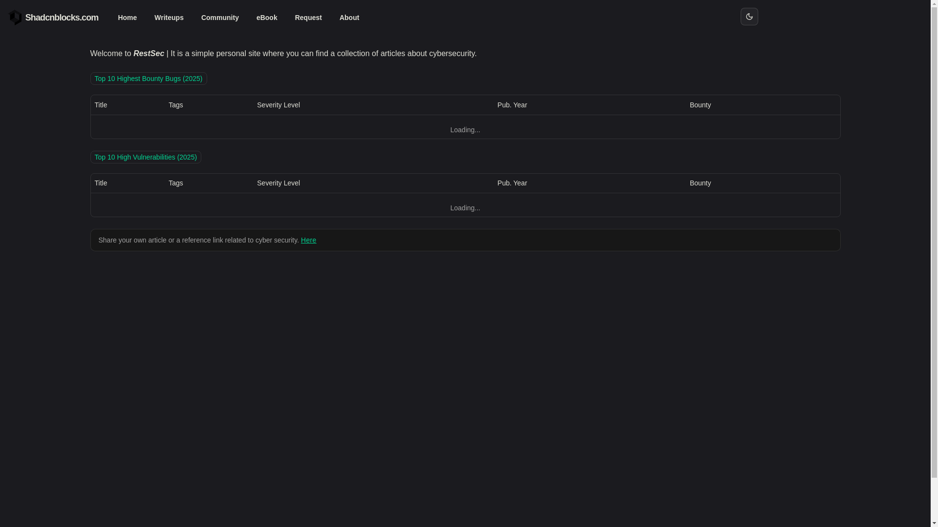 website screenshot of https://write-up-security-front-end.pages.dev/
