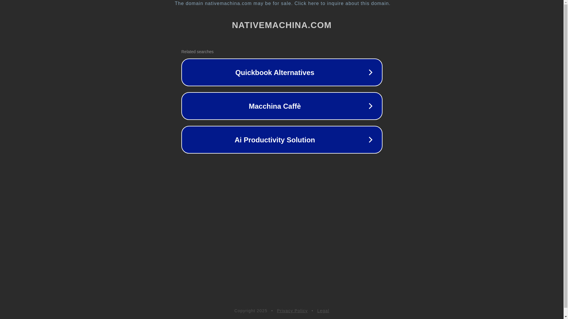 website screenshot of https://nativemachina.com/