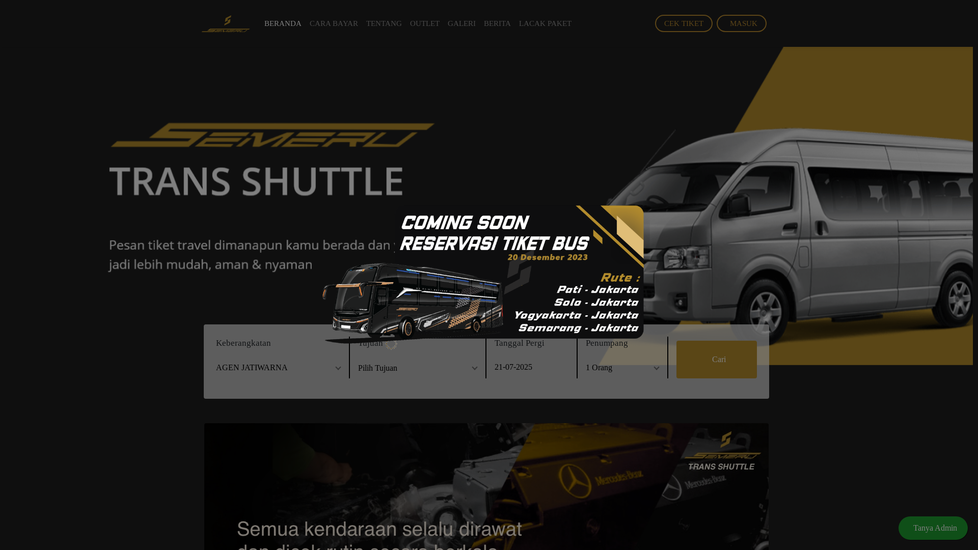 website screenshot of https://siapapunitu.shop/