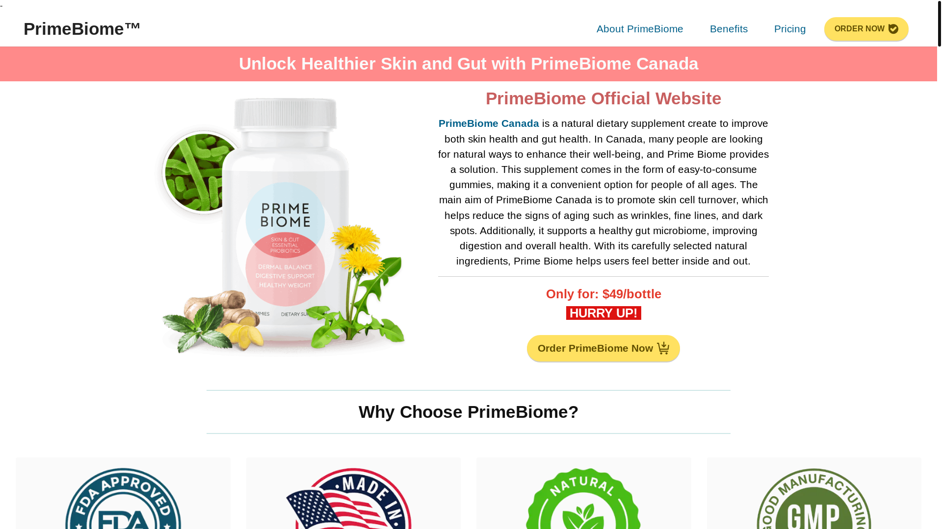 website screenshot of https://primebiomegummies.ca/
