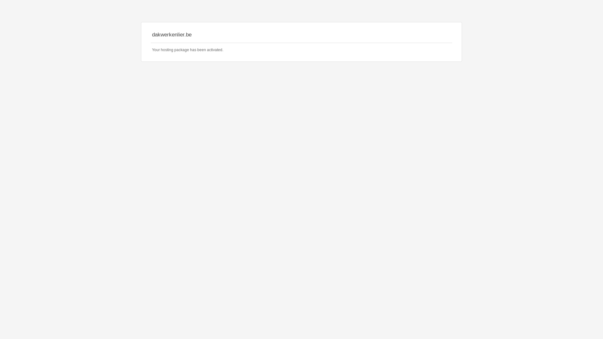 website screenshot of https://dakwerkenlier.be/