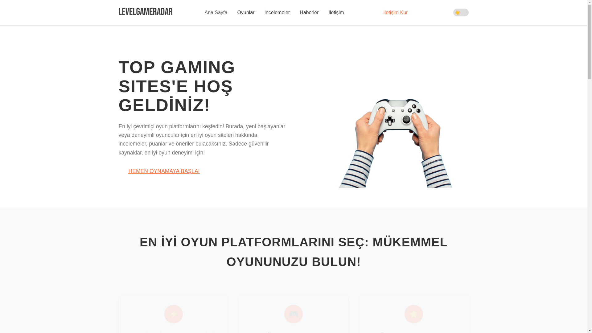 website screenshot of https://levelgameradar.com/