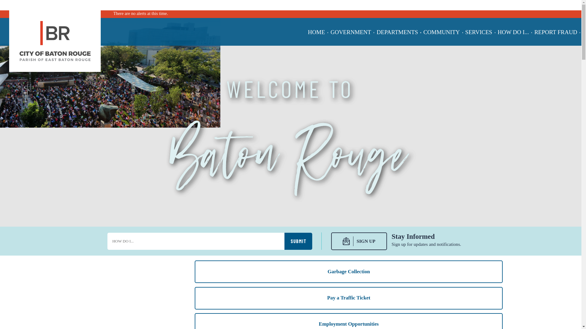 website screenshot of https://brla.gov