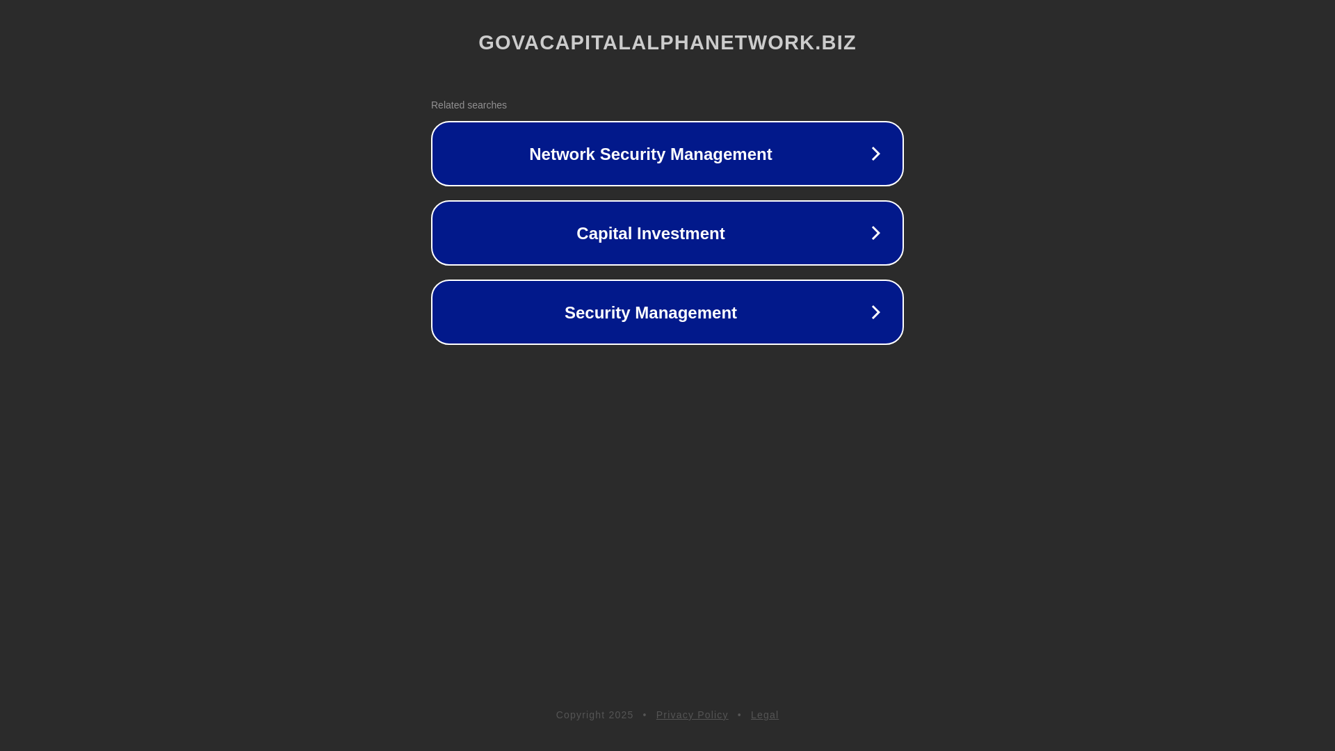 website screenshot of https://govacapitalalphanetwork.biz/