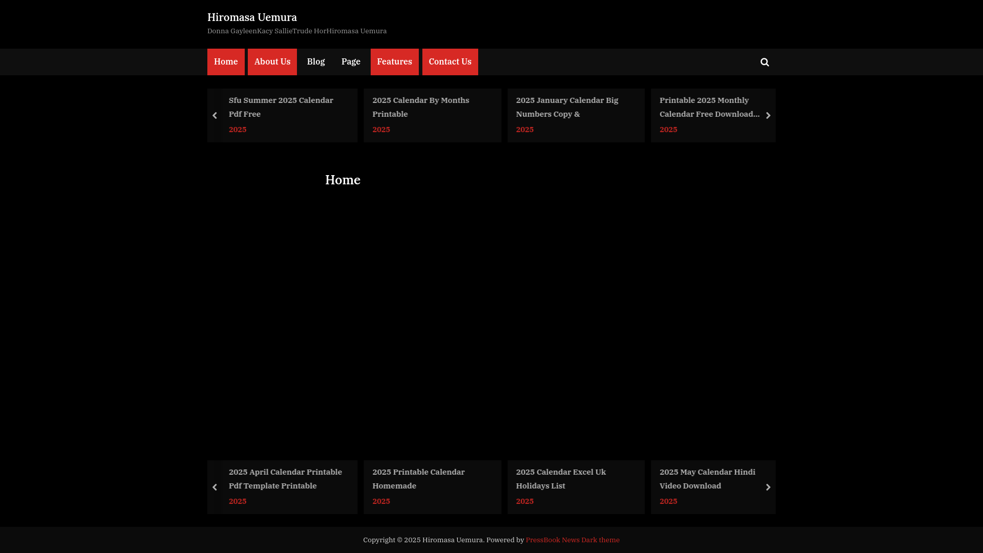 website screenshot of https://hiromasauemura.pages.dev/