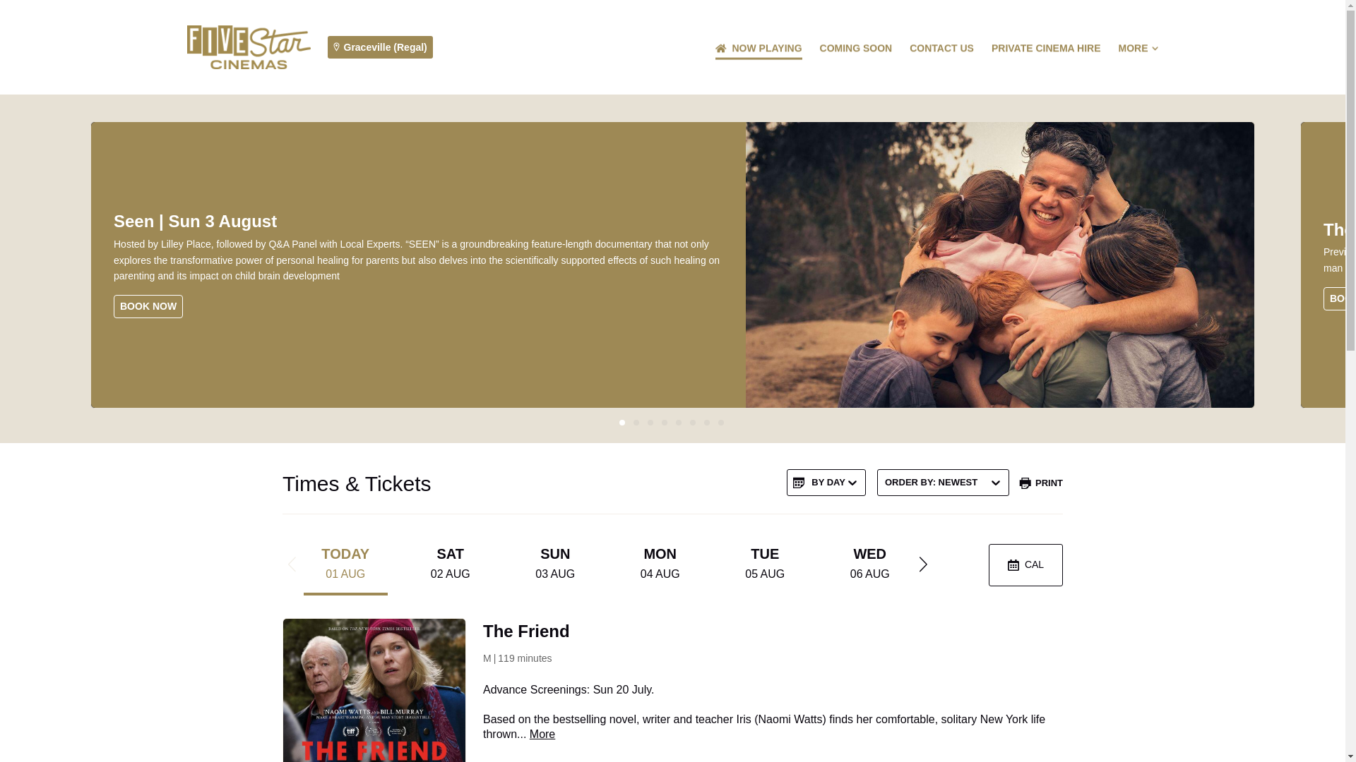 website screenshot of https://theregalgraceville.com.au/