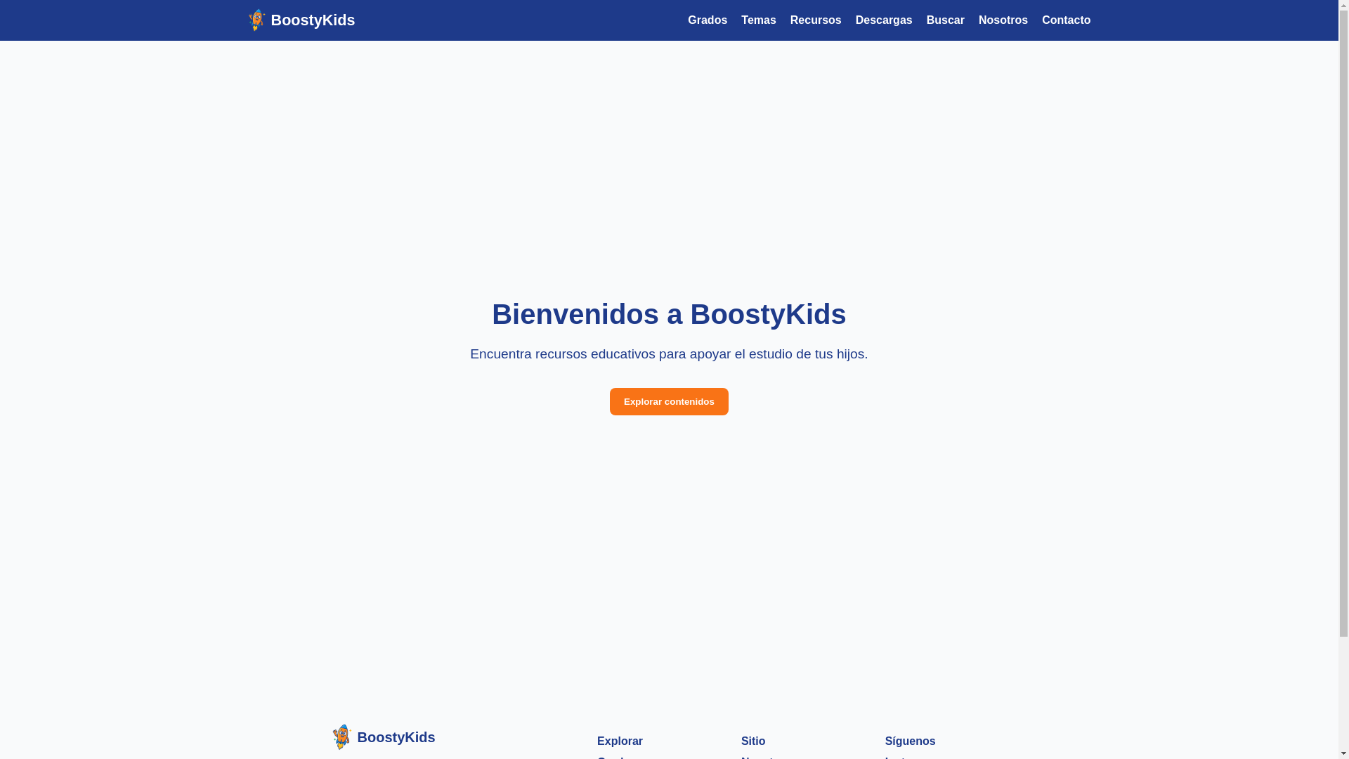 website screenshot of https://boostykids.net/