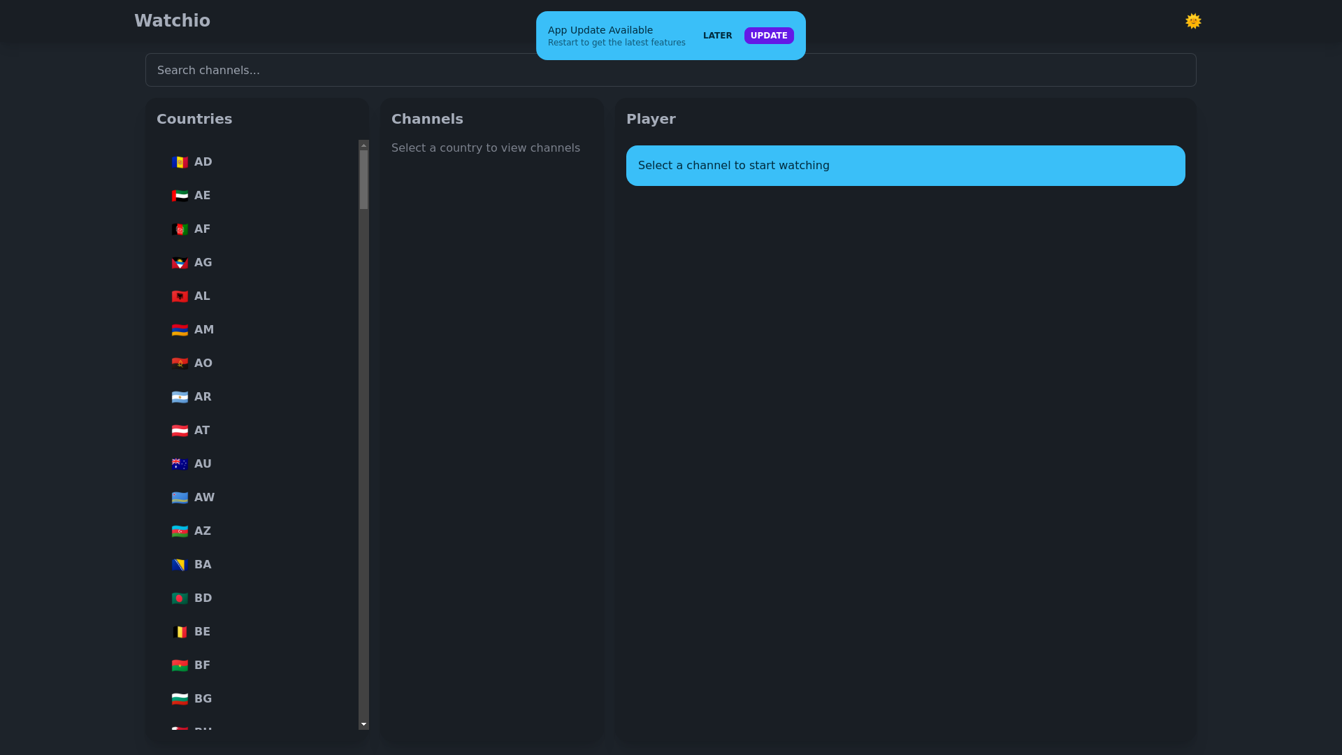 website screenshot of https://watchio-website.pages.dev/